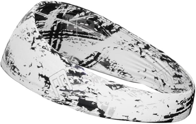 Unisex Headband/Sweatband. Best for Sports, Fitness, Working Out, Yoga. Tapered Design. Reversible.