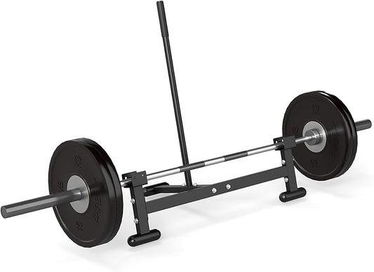 Heavy Duty Barbell Weight Changer – Iron Weight Lifting Stand, 1984 lbs Capacity, 42.5" x 10" x 18", Includes Soft Rubber Pads for Protection Barbell Jack