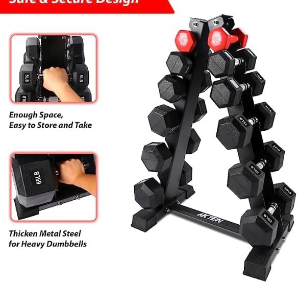 Dumbbell Weight Storage Dumbbell Rack,Classic Fit Dumbbell Frame,Sport Dumbbell Stand,Home Gym Training Dumbbell Stand for Home Hotel School 176/ 660LBS