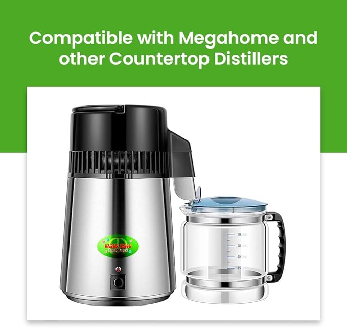 Green Piece Distiller Filters – Activated Charcoal Carbon Sachets (12 Pack), Odor & VOC Absorbing, Compatible with Megahome & Countertop Water Distillers, Coconut Shell Carbon, Premium Replacement