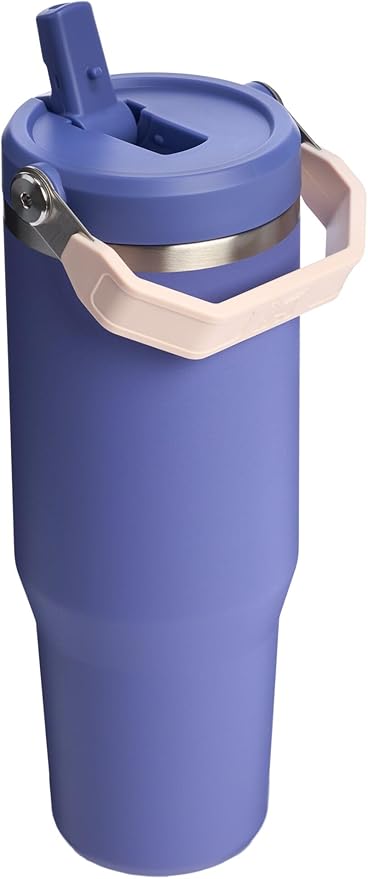 Stanley IceFlow 2.0 Flip Straw Tumbler with Handle 30 oz | Twist On Lid and Flip Up Straw | Leak Resistant Water Bottle | Insulated Stainless Steel | BPA-Free | Exclusive Lupine