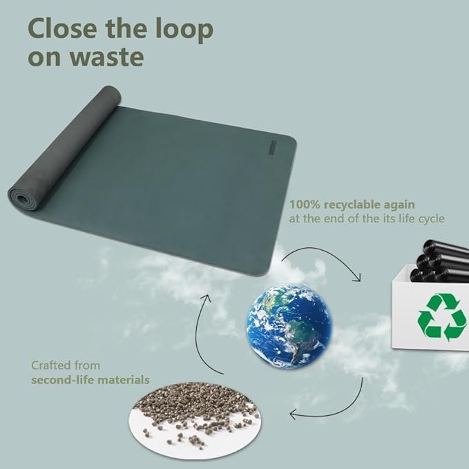 Yoga Mat Non-Slip Extra Thick 72"x32/24" Extra Wide Fitness Exercise Mat TPE Material High Elastic Hot Yoga Mat for Women Yoga Pilates Home Floor Workout (Cow Coffee)