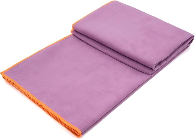 Eunzel Hot Yoga Towel Non-Slip Yoga Mat Towel Ultra-Absorbent Microfiber Towel for Hot Yoga, Pilates，Bikram and Workout 26.5"x 72"
