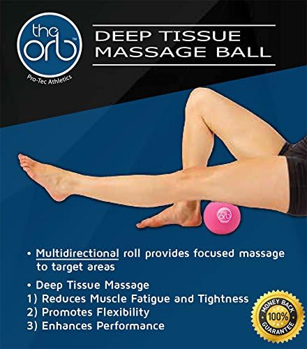 Pro-Tec Athletics Orb Massage Balls, Vary in Size and Color, Deep Tissue Massage, Muscle Relief, Hamstring, Quadriceps, Calf, Multi-Directional Massage Ball, Enhance Performance, Adult, Working Out.