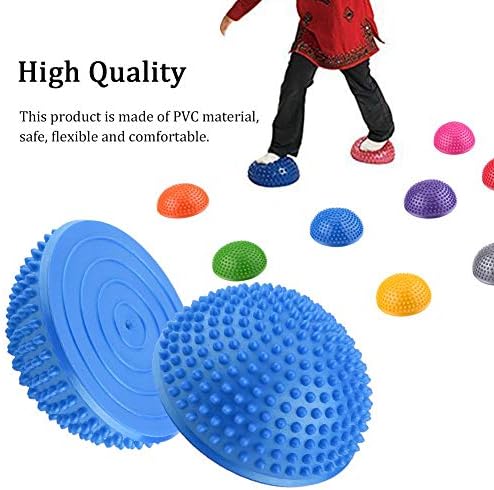 VGEBY Foot Massage Half Ball Balance Exercise Pods Spiky for Deep Tissue Foot Muscle Therapy