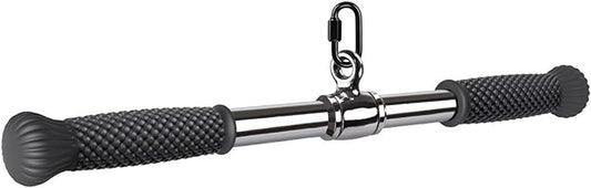 SELEWARE Rotating Straight Bar Cable Machines Attachments for Gym, Pull Down Bar Press Down Bar with Non-Slip Rubber Handle, Universal Attachment for Cable Machines