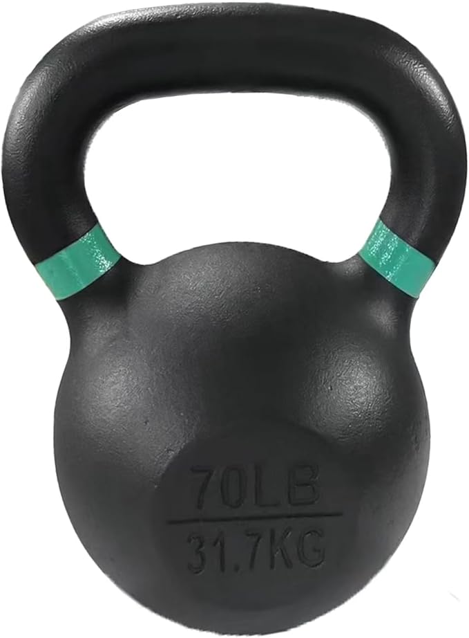 Cast Iron Kettlebell Weights for Home Gym, Heavy Duty Strength Training, Workout Equipment for HIIT, Functional Fitness
