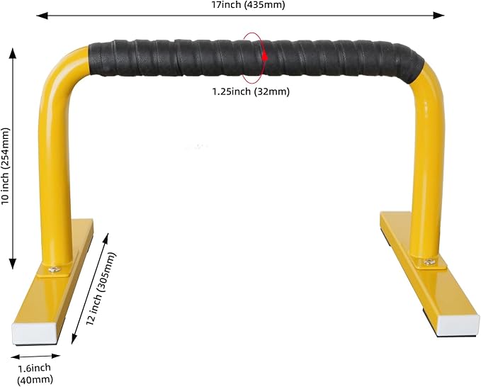 Strength Training Parallettes Push Up Bars, Pushup Handles Calisthenics Equipment for Home Workout, Anti-slip Gymnastics Bars, Handstand & Dip Bar for Outdoor Exercise