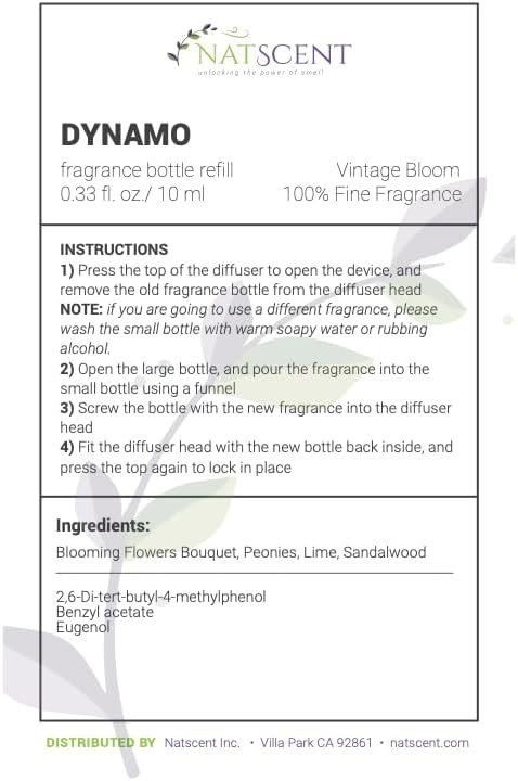 Vintage Bloom Essential Oils for Diffusers for Home, Nature-derived Peony Essential Oil, Long-Lasting & Family-Friendly Diffuser Oils Scents, IFRA Certified, Cold Air & Ultrasonic- 0.33 oz