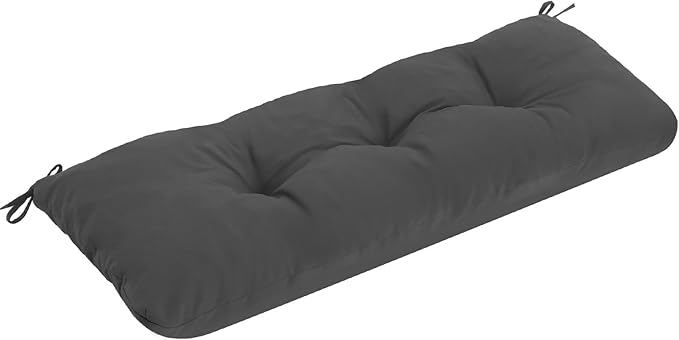 Outdoor Bench Cushion Waterproof, Tufted Bench Seat Cushion 42 x 15 Inch, Patio Wicker Indoor Seat Pads for Outside Garden Patio Balcony