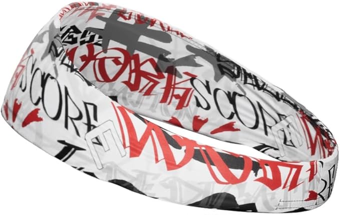 Unisex Headband/Sweatband. Best for Sports, Fitness, Working Out, Yoga. Tapered Design. Reversible.