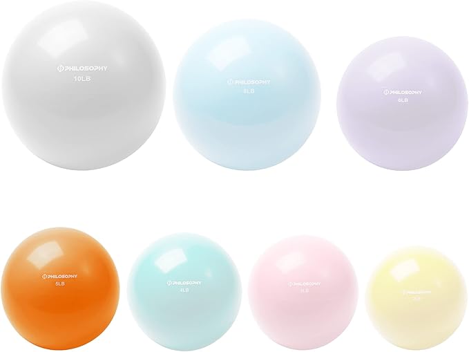 Philosophy Gym Toning Ball - Soft Weighted Mini Medicine Ball