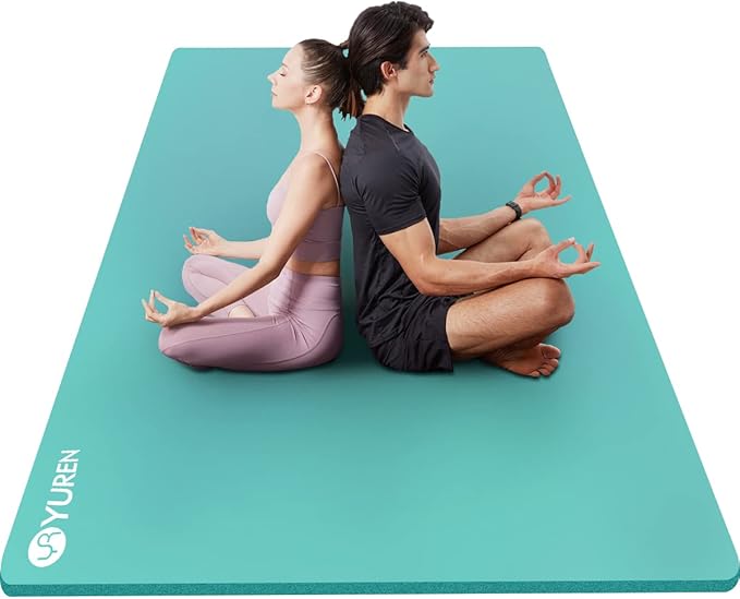 Large Yoga Mat 78"x 51" 20mm/15mm/10mm Thick Workout Mats for Home Gym, Extra Wide Workout for Women Men Gym Flooring Exercises