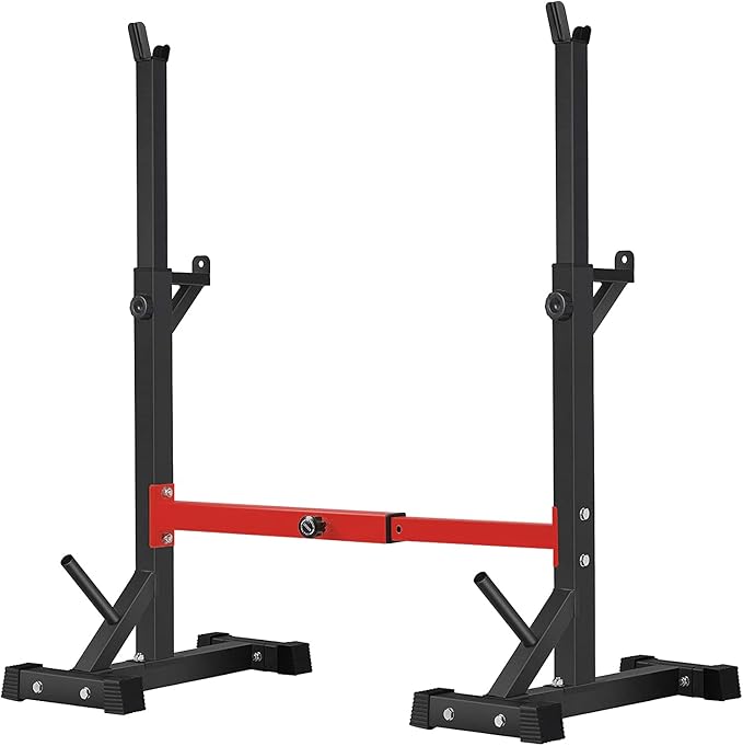 BangTong&Li Squat Rack Stand,Barbell Rack,Bench Press Rack Stand Home Gym Adjustable Weight Rack 550Lbs