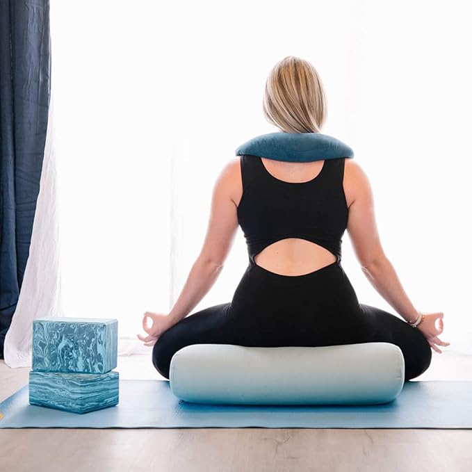 Hugger Mugger 4 in. Foam Yoga Block - Strong and Stable, Beveled Edges for Comfort, Most Favored Block Size, Helps with Alignment and Support in Many Poses