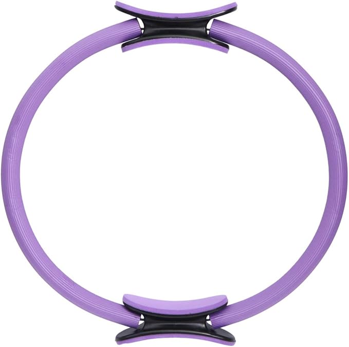 BESPORTBLE Household Appliances Pilates Ring Portable Fitness Circle Body Ring Yoga Ring Equipment for Pilates Yoga Fitness Workout 42x38cm (Purple) Purple Rings