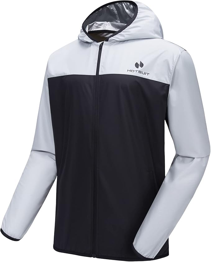 HOTSUIT Sauna Suit for Men Weight Loss Sweat Suits Gym Workout Exercise Sauna Jacket Pant Full Body