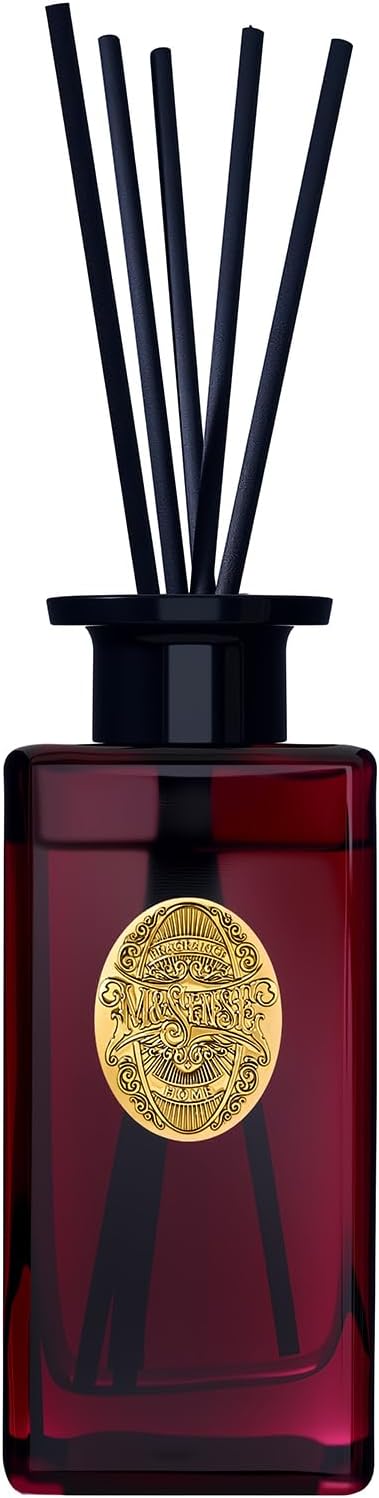 M&SENSE 10.14 oz Large Reed Diffuser Set | Rose Princess Scent Oil Diffuser with Sticks | Hotel Collection Non-Toxic Essential Oil |for Bedroom Bathroom Living Room