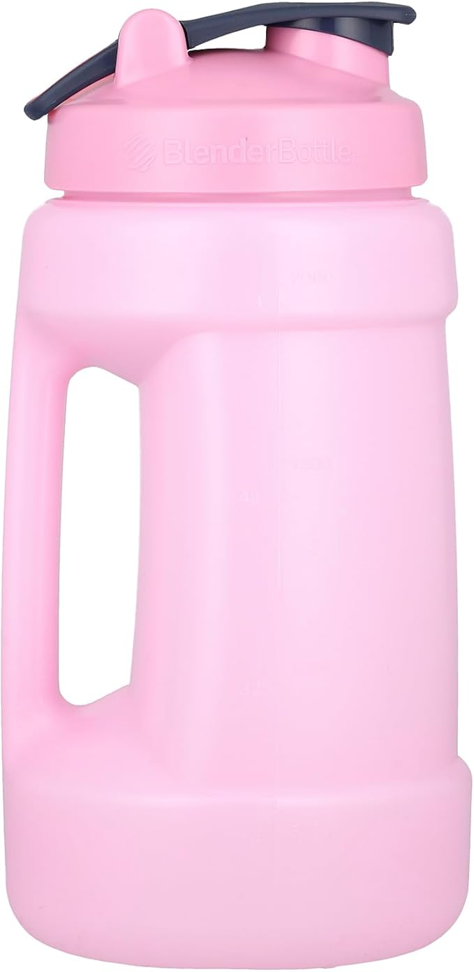 BlenderBottle Hydration Koda V1.5, Half Gallon Water Bottle, 74-Oz, Full-Color Pink