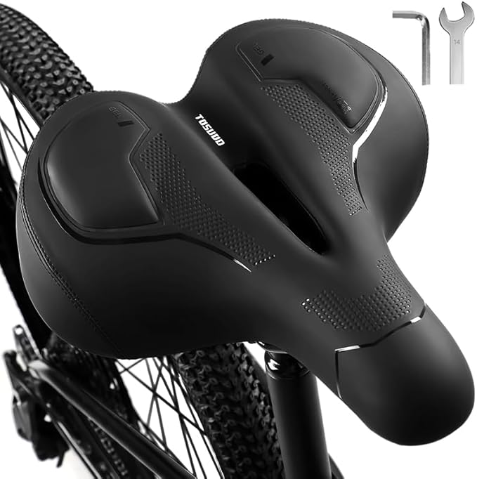 Comfortable Bike Seat Soft Bike Saddle for Men Wide Bicycle Seat for Women Gel Bicycle Seat Cushion