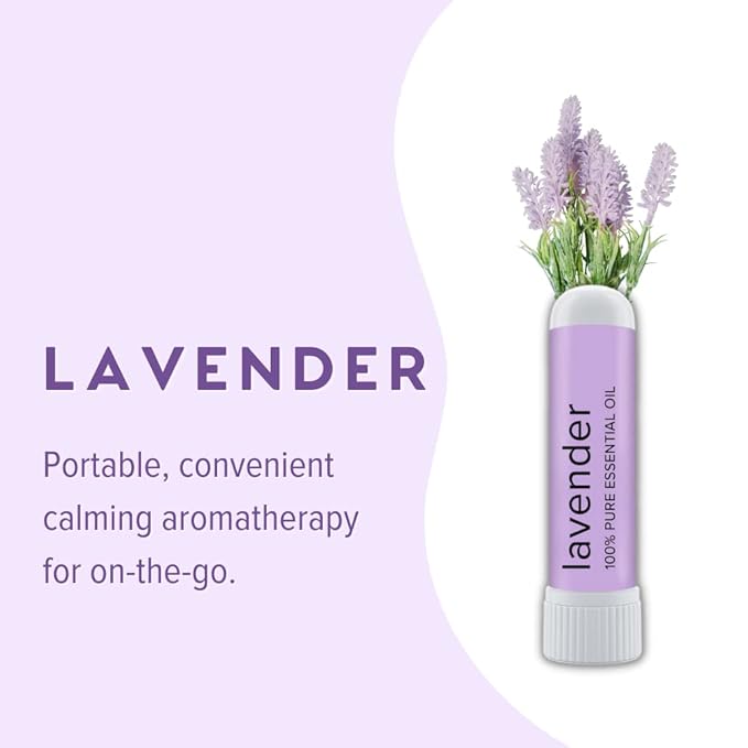MOXĒ Lavender Essential Oil Nasal Inhaler, Therapeutic No-Mess Aromatherapy, Relaxation, Naturally Calming, Before Sleep Routine, Uplifts Mood, Pure and Undiluted, Made in USA (3 Pack)