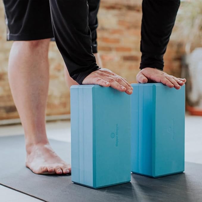 Hugger Mugger 5 in. Big Foam Yoga Block - Extra Large Size, Dense Foam, Reliable Support, Beveled Edges for Comfort, Great if You're Taller or Less Flexible