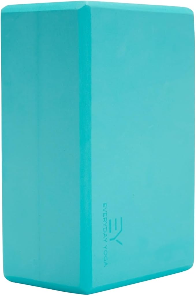 𝗘𝘃𝗲𝗿𝘆𝗱𝗮𝘆 𝗬𝗼𝗴𝗮 Foam Block with Soft Non-Slip Surface for Stability, Balance, and Deepen Stretches - Ideal for Yoga, Pilates, and Meditation Accessories (Sold Singular)