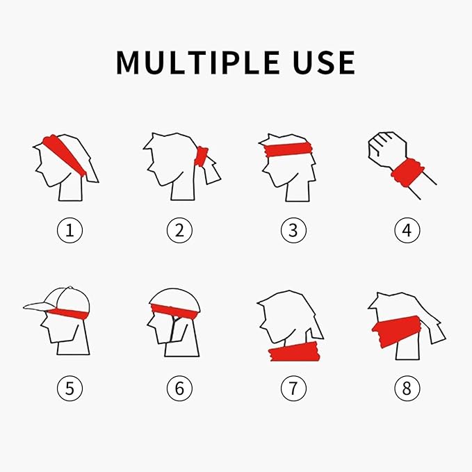 Sports Headband Moisture Wicking Sweatband for Men Women Running Cycling Yoga Fitness Workout