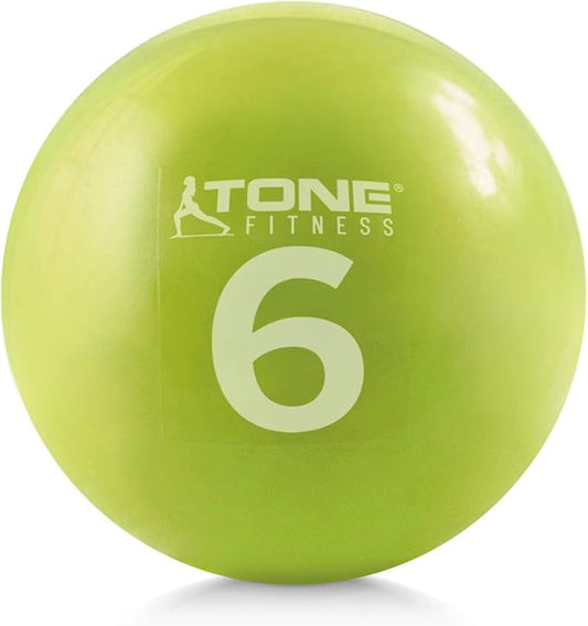 CAPHAUS Soft Weighted Exercise Ball, Weighted Toning Ball, Soft Medicine Balls for Exercise, Yoga, Pilates & Physical Therapy, 6, 8, 10 LB, Option Available in Single, Pair & Set with Rack