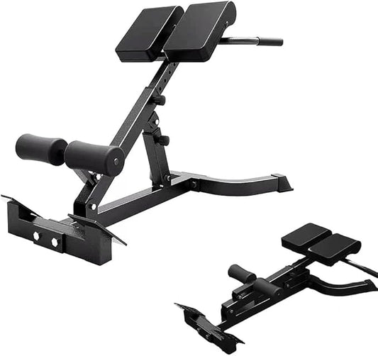 ComMax Roman Chair Back Extension Bench Foldable Workout Bench Machine for Home GYM Adjustable Glute Bench Back Trainer