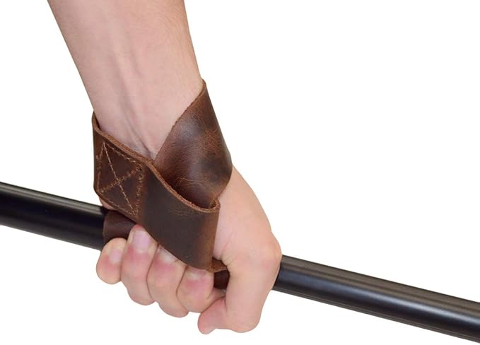 Hide & Drink, Set of 2 Lifting Wrist Straps, Bodybuilding, Sports, Gym, Fitness, Accessories, Strenght Training, Full Grain Leather, Handmade