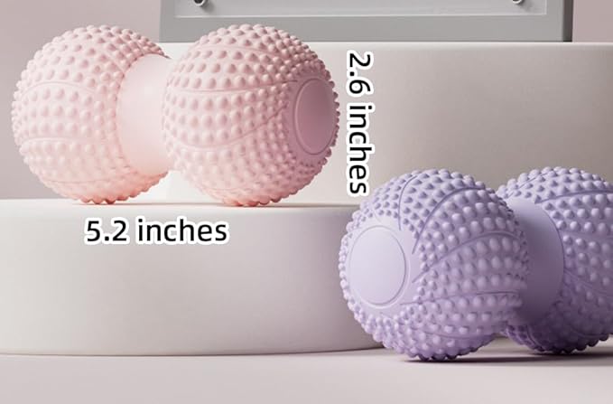 Peanut Massage Ball for Myofascial Release & Muscle Relaxation - Deep Tissue (Purple)