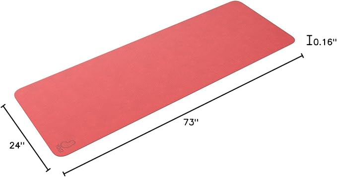 Bean Products Yogi Premium Yoga Mat | Closed Cell, Non-Skid, Slip Resistant, Double Sided | 4mm Thick (73” L x 24” W) Extra-Long | Non-toxic, SGS Certified | Earth-Friendly Exercise Gym Mat