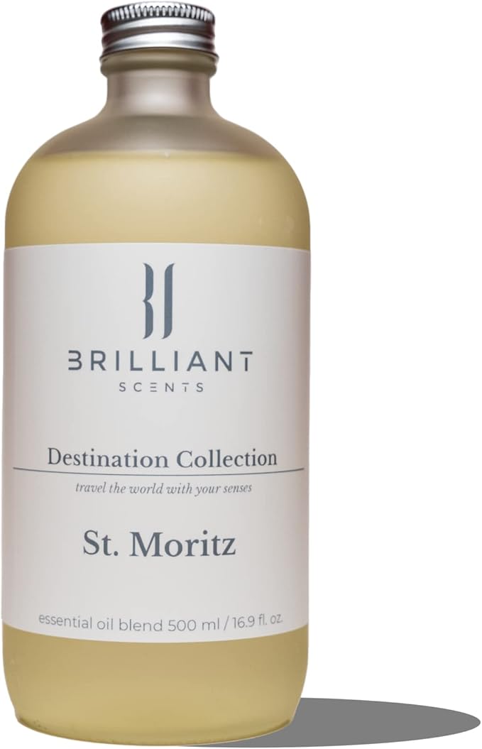 Fragrance Oil Set - Hotel Collection Diffuser Oil for Natural Aromatherapy - for Perfume, Home, Gym, Office, Candles - 16.9 FL OZ Size - St. Moritz