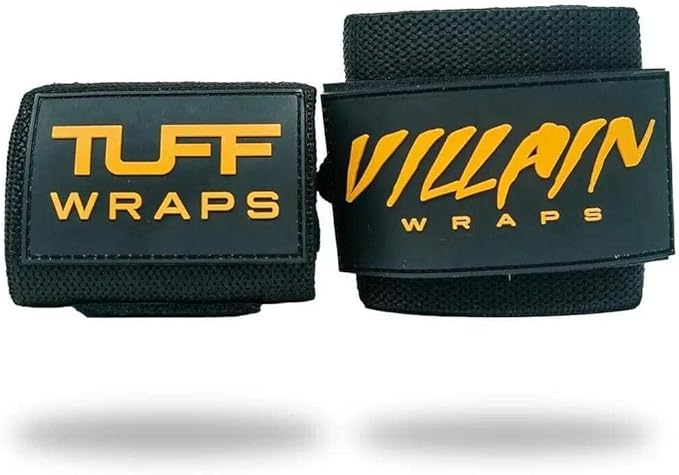 Villain Wrist Wraps for Weightlifting & Powerlifting – Adjustable Support Straps for Men and Women – Ideal for Strength Training, CrossFit, Bodybuilding – Durable Comfort to Eliminate Wrist Pain