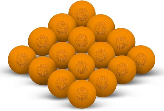 Signature Lacrosse Ball Set - Packs of 2, 4, 8, 12, and 120 - No Chemical Smell Massage Balls, Myofascial Release Tools, Back Roller, Muscle Knot Remover