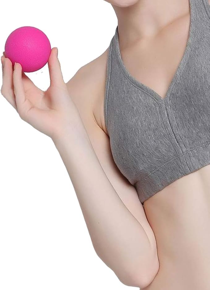 Yoga Massage Ball&Massage Ball, Best Trigger Point Ball, Myofascial Release, Fascia Release, Massage Balls for Foot, Massage Balls for Back, Trigger Point Therapy Balls. (Pink)