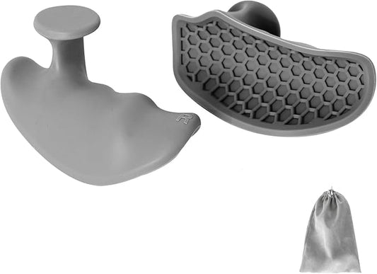 Ergonomic Rubber Gym Grips for Men & Women – Anti-Slip Fingerless Workout Gloves for Weight Lifting, Deadlifts, Pull-Ups, Rows, Barbell, Dumbbell, Palm Protectors for Gym Training