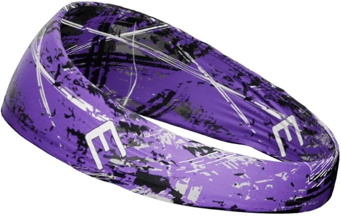 Unisex Headband/Sweatband. Best for Sports, Fitness, Working Out, Yoga. Tapered Design. Reversible.