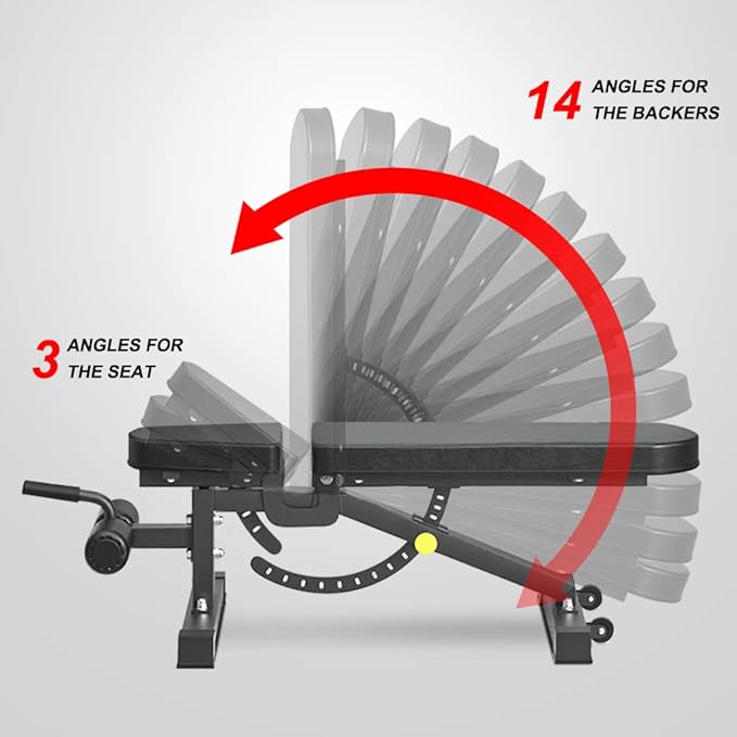 Adjustable Bench, Professional Weight Bench, Incline Flat Decline Sit Up Bench,Dumbbell Stool