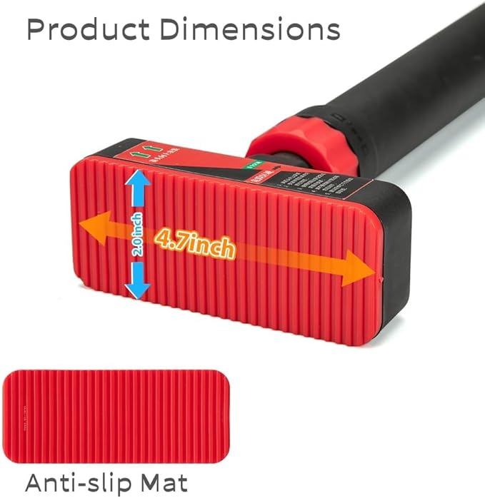 Pull Up Bar for Doorway, 440LBS Heavy-Duty Strength Training Chin Up Bar, Adjustable Width 27.2" - 36.2", No Screws Home Gym Equipment with Level Meter