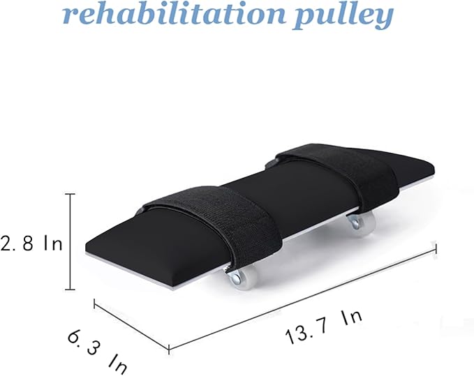 Desktop Rehab Skateboard 360° Roating Wheels Rehabilitation Trainer Shoulder and Arm Exercise for Stroke Hemiplegia Patients Improve Flexibility Stretching