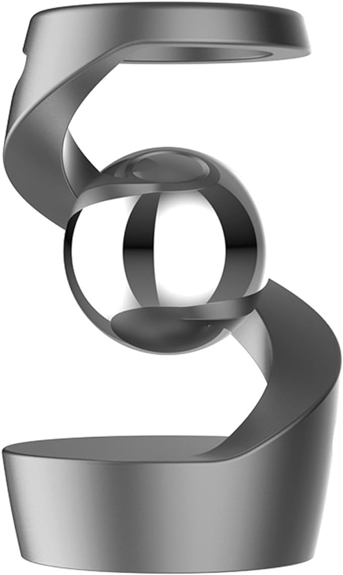Fidget Spinners, Gravity Defying Kinetic Desk Toy, Metal Fidget Toy for Adult, Balance Desk Toys for Party Favors, Birthday (Gray-Silver Ball)
