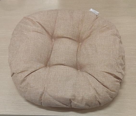 Fumete 8 Pcs 16 Inch Round Floor Cushions for Kids and Toddlers, Flexible Seating Classroom Furniture Floor Pillow for Home, Daycare, Preschool, Yoga and Meditation (Flax)