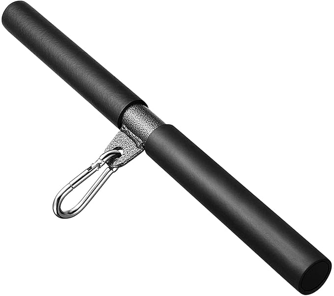 Pulldown Bar for LAT Pulley System - 40cm Soft Foam Handles Straight Bar Pull down Exercise Rowing Machine Home Gym Attachment Strength Muscles Triceps Training