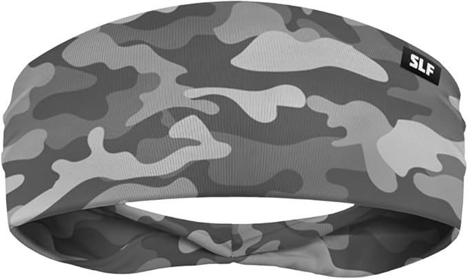 SLEEFS Sweat Bands Headbands Men & Women - Cooling Sports Mens Headband for Running, Football, Basketball, Cycling, Workout - Sweat Moisture Wicking Head Band Stretch Fit, Non-Slip Design - One Size