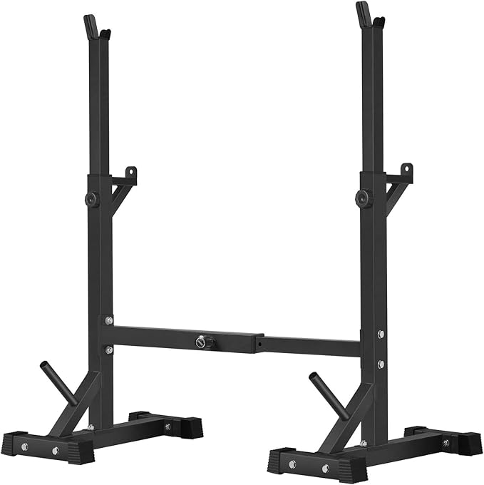 BangTong&Li Squat Rack Stand,Barbell Rack,Bench Press Rack Stand Home Gym Adjustable Weight Rack 550Lbs