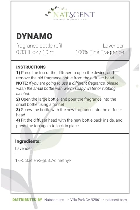 Lavender Essential Oils for Diffusers for Home, Nature-derived Lavender Essential Oil, Long-Lasting & Family-Friendly Diffuser Oils Scents, IFRA Certified, Cold Air & Ultrasonic - 0.33 oz