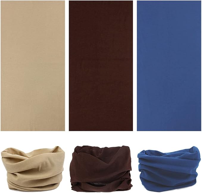 Headband Neck Gaiter Head Wrap Headwear Face Mask Magic Scarf Bandana for Men and Women