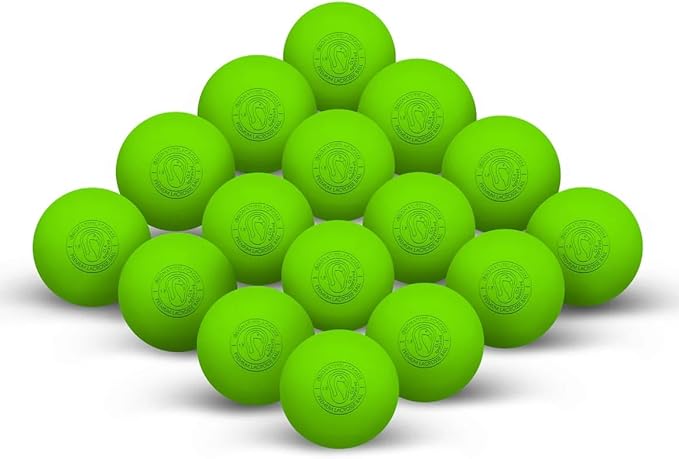Signature Lacrosse Ball Set - Packs of 2, 4, 8, 12, and 120 - No Chemical Smell Massage Balls, Myofascial Release Tools, Back Roller, Muscle Knot Remover